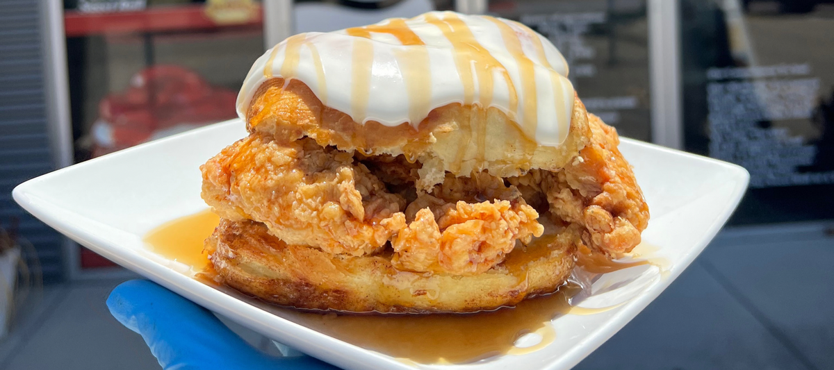 FRIED CHICKEN Cinnamon ROLL (Sunday 02/25/24 ONLY )